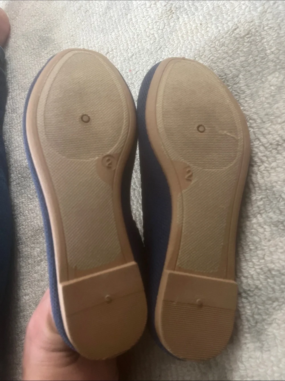 Danskin Navy Knit Slip-On Loafers